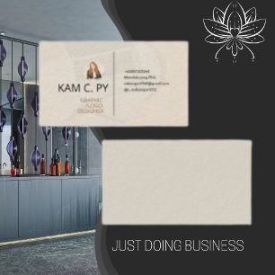 Visitenkarten für den grafischen Logo-Designer Visitenkarte