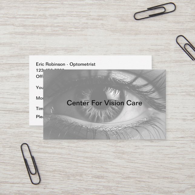 Visitenkarten für die Optometristen-Vision Visitenkarte (Vorderseite/Rückseite Beispiel)