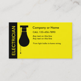 Visitenkarten für Elektrowerker Visitenkarte