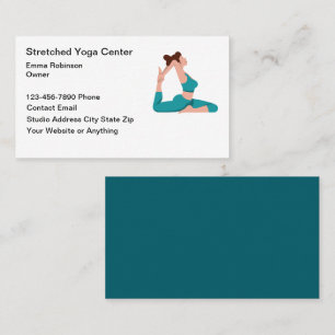 Visitenkarten für Fitness- und Yoga-Lehrer Visitenkarte