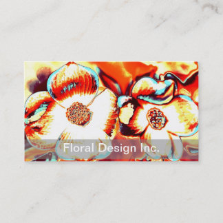Visitenkarten für Florales Design Visitenkarte