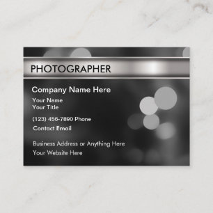 Visitenkarten für Fotografie mit großem Druckberei Visitenkarte