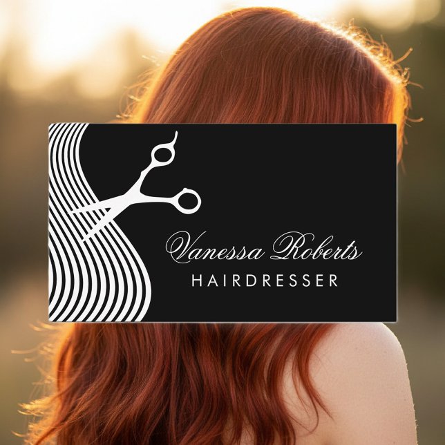 Visitenkarten für Friseure | Berufsmuster Visitenkarte (hairdresser business card)