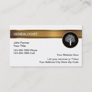 Visitenkarten für Genealogen Visitenkarte
