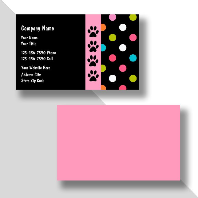 Visitenkarten für Haustiere Visitenkarte (Von Creator hochgeladen)