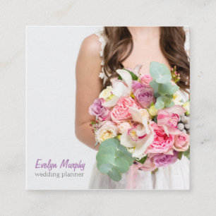 Visitenkarten für Hochzeitsplaner Quadratische Visitenkarte