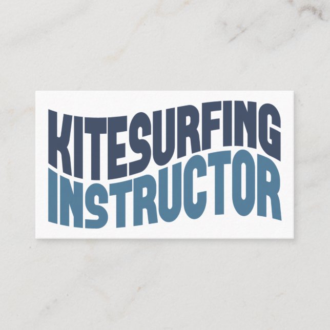 Visitenkarten für Kitesurf Instructor Visitenkarte (Vorderseite)