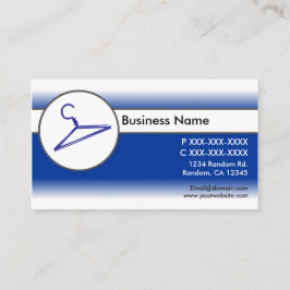 Visitenkarten für Kleiderbügel mit blauer Farbe Visitenkarte