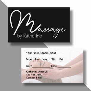 Visitenkarten für Massagetherapeuten-Termine Visitenkarte