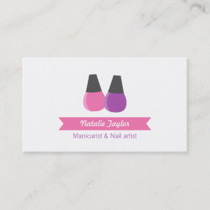 Visitenkarten für Nagellack Maniküre Nageldesigner Visitenkarte