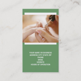 Visitenkarten für Nageltechniker Visitenkarte