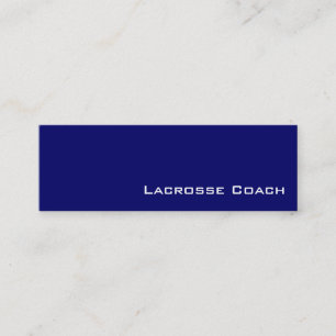 Visitenkarten für Navy-Weiß-Lacrosse Mini Visitenkarte