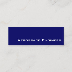Visitenkarten für Navy White Aerospace Engineer Mini Visitenkarte
