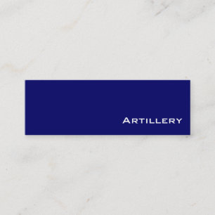 Visitenkarten für Navy-White-Artillerie Mini Visitenkarte