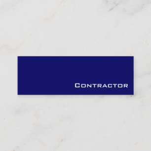 Visitenkarten für Navy-White-Contractors Mini Visitenkarte