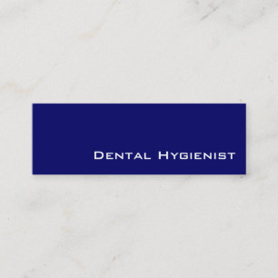 Visitenkarten für Navy White Dental Hygienic Mini Visitenkarte