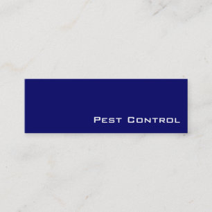 Visitenkarten für Navy White Pest Kontrolle Mini Visitenkarte