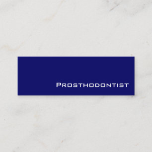 Visitenkarten für Navy-White-Prosthodontist Mini Visitenkarte