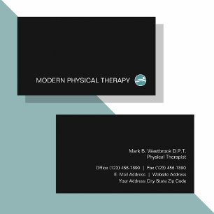 Visitenkarten für Physiotherapeuten im minimalisti Visitenkarte