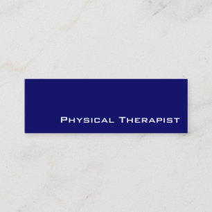 Visitenkarten für Physiotherapeuten in Navy Mini Visitenkarte