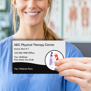 Visitenkarten für Physiotherapie-Klinik Visitenkarte