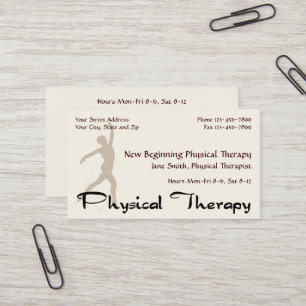Visitenkarten für Physiotherapiepraxis Visitenkarte