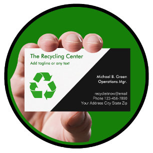 Visitenkarten für Recycling Visitenkarte