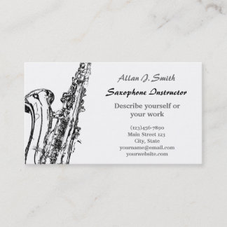 Visitenkarten für Saxophonisten Visitenkarte