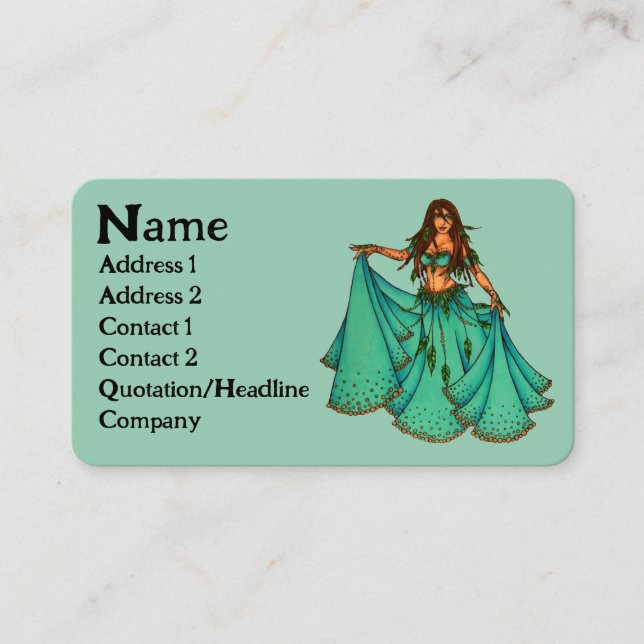 Visitenkarten für Sura Bly Dancer Visitenkarte (Vorderseite)