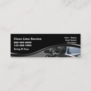 Visitenkarten für Taxiunternehmen Mini Visitenkarte