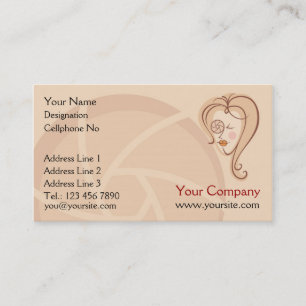 Visitenkarten für weibliche Fotografen Visitenkarte