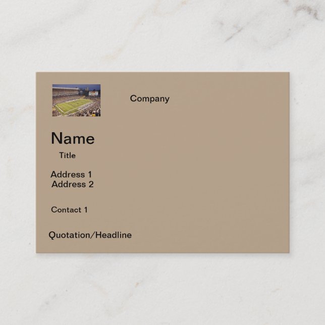 Visitenkarten FUSSBALL-STADIONS-ENTWURF Visitenkarte (Vorderseite)