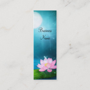 Visitenkarten Glühwürmchen Rosa Blume Schlank Mini Visitenkarte