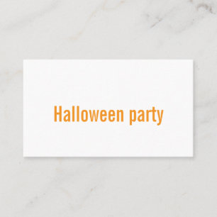 Visitenkarten Halloween-Party Visitenkarte