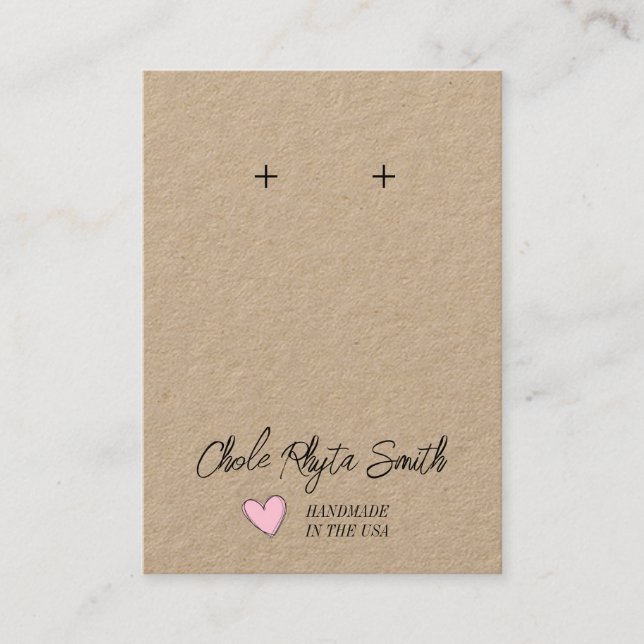 Visitenkarten - Handgefertigte Ohren Visitenkarte (Vorderseite)