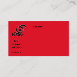 Visitenkarten HURICANE ENTWURF Visitenkarte