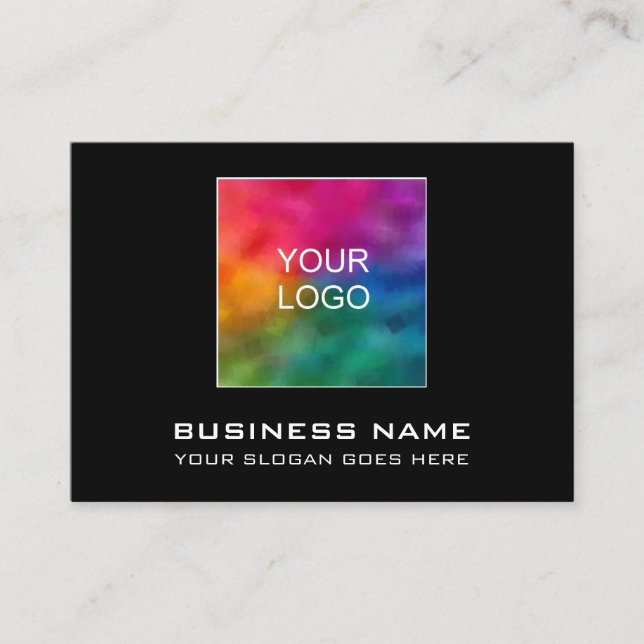 Visitenkarten Ihr Firmenlogo hier elegant Visitenkarte (Vorderseite)