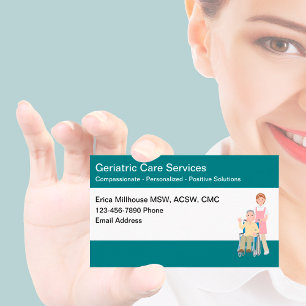 Visitenkarten im Thema Geriatrische Pflege Visitenkarte
