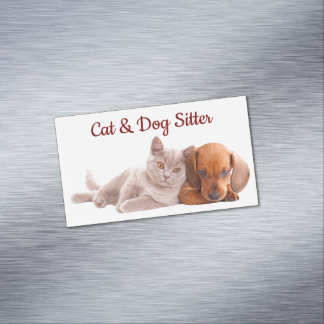 Visitenkarten-Magnet für Hunde und Kater Magnetische Visitenkarte