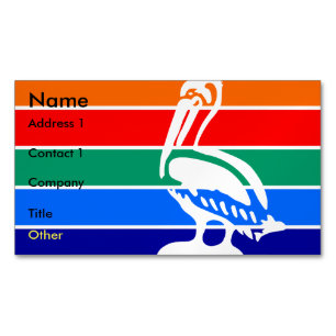 Visitenkarten-Magnet mit Fahne von St. Petersburg Magnetische Visitenkarte