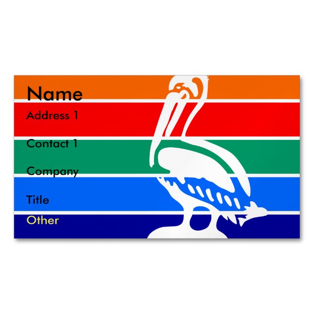 Visitenkarten-Magnet mit Fahne von St. Petersburg Magnetische Visitenkarte (Vorderseite)