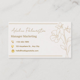 Visitenkarten-Manager Visitenkarte