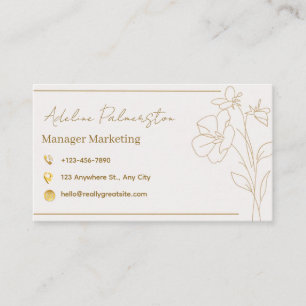 Visitenkarten-Manager Visitenkarte