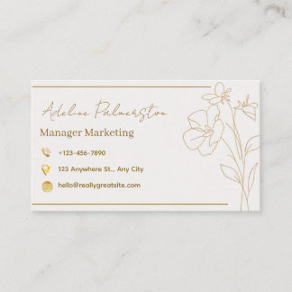Visitenkarten-Manager Visitenkarte