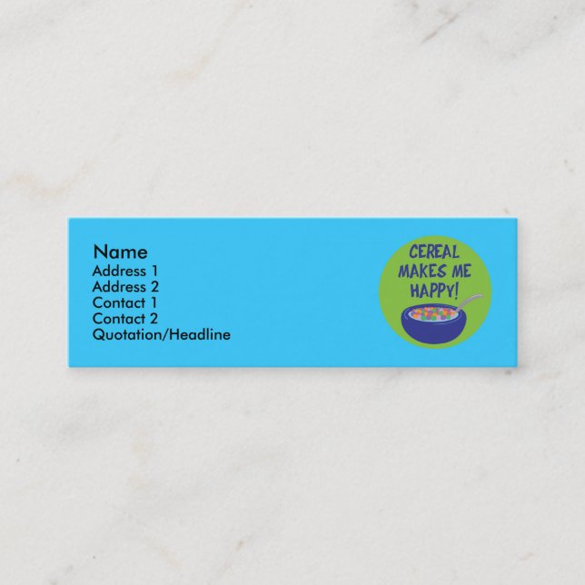 Visitenkarten Mini Visitenkarte (Vorderseite)