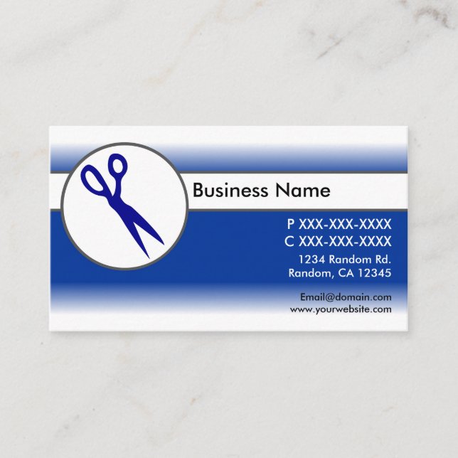 Visitenkarten mit blauem weißem Fleck Visitenkarte (Vorderseite)