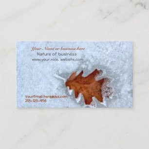 Visitenkarten mit einer Touch der Natur Visitenkarte