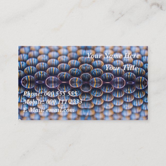 Visitenkarten mit Honeycomb-Design Visitenkarte (Vorderseite)