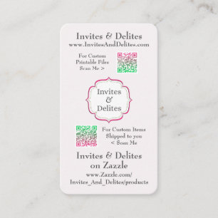 Visitenkarten mit QR Codes für einfaches Scannen Visitenkarte