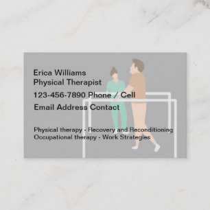 Visitenkarten mit Thema Physiotherapie Visitenkarte